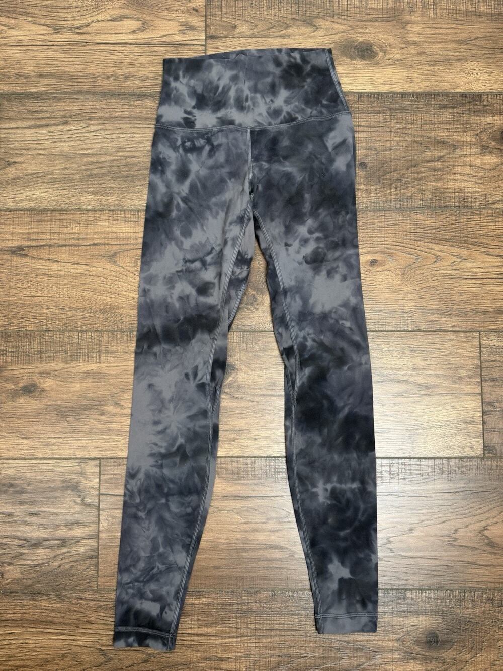 Lululemon Align High-Rise Pant 28" Sz 4 Diamond Dye Pitch Grey Graphite Grey